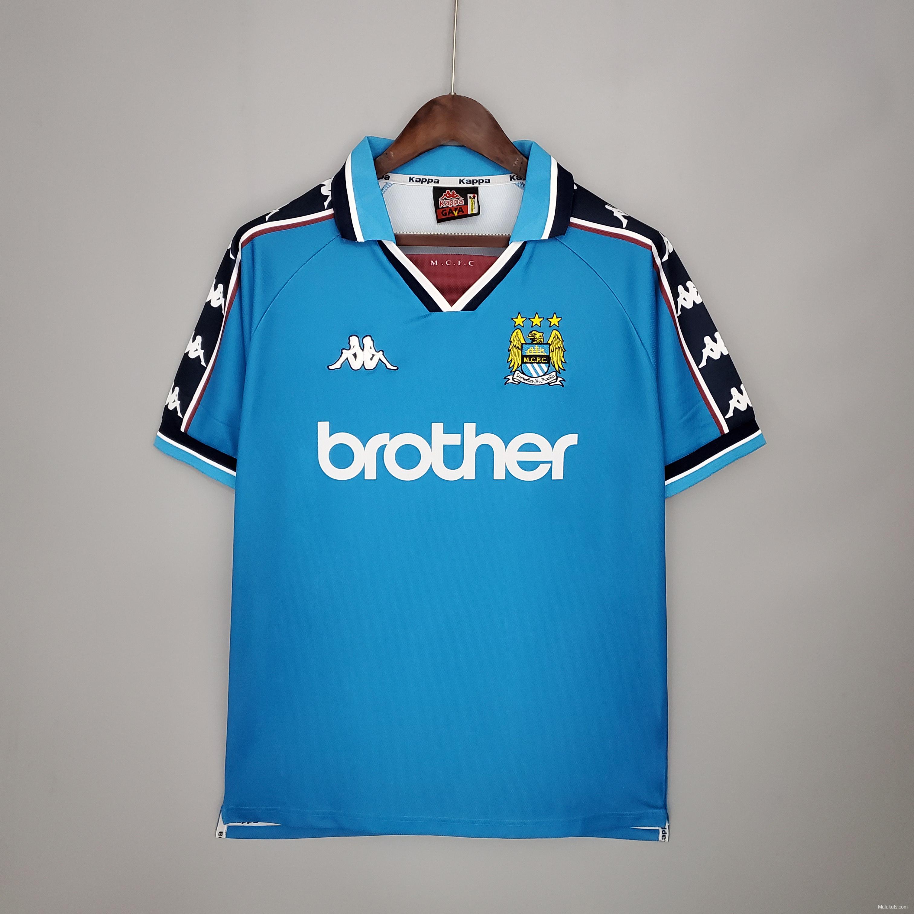 Retro Manchester City 97/99 home Soccer Jersey