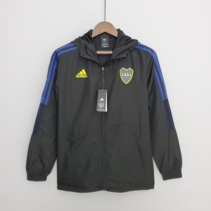 Boca Juniors 2022 Windbreaker Soccer Jersey Black