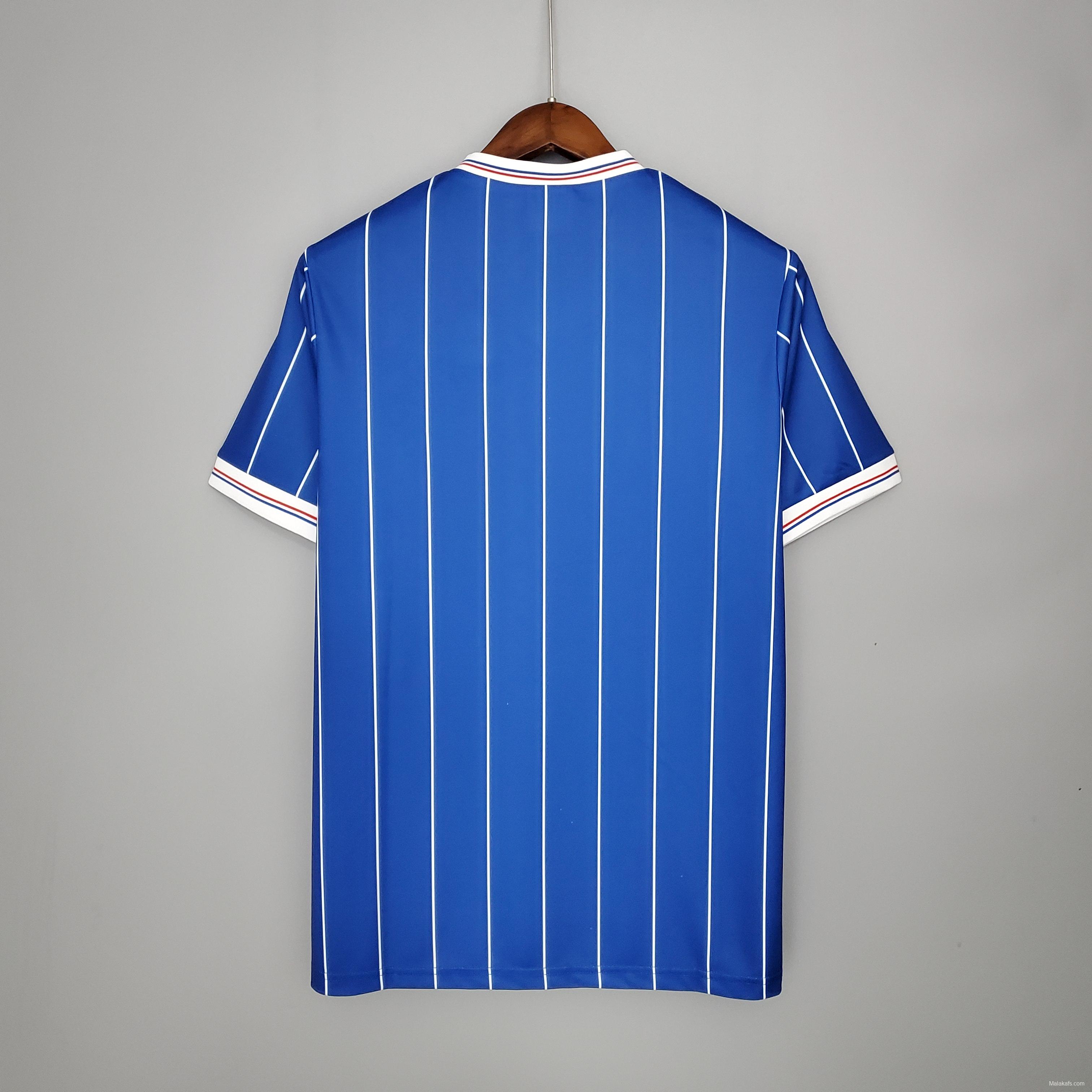 Retro Rangers 82/83 home Soccer Jersey