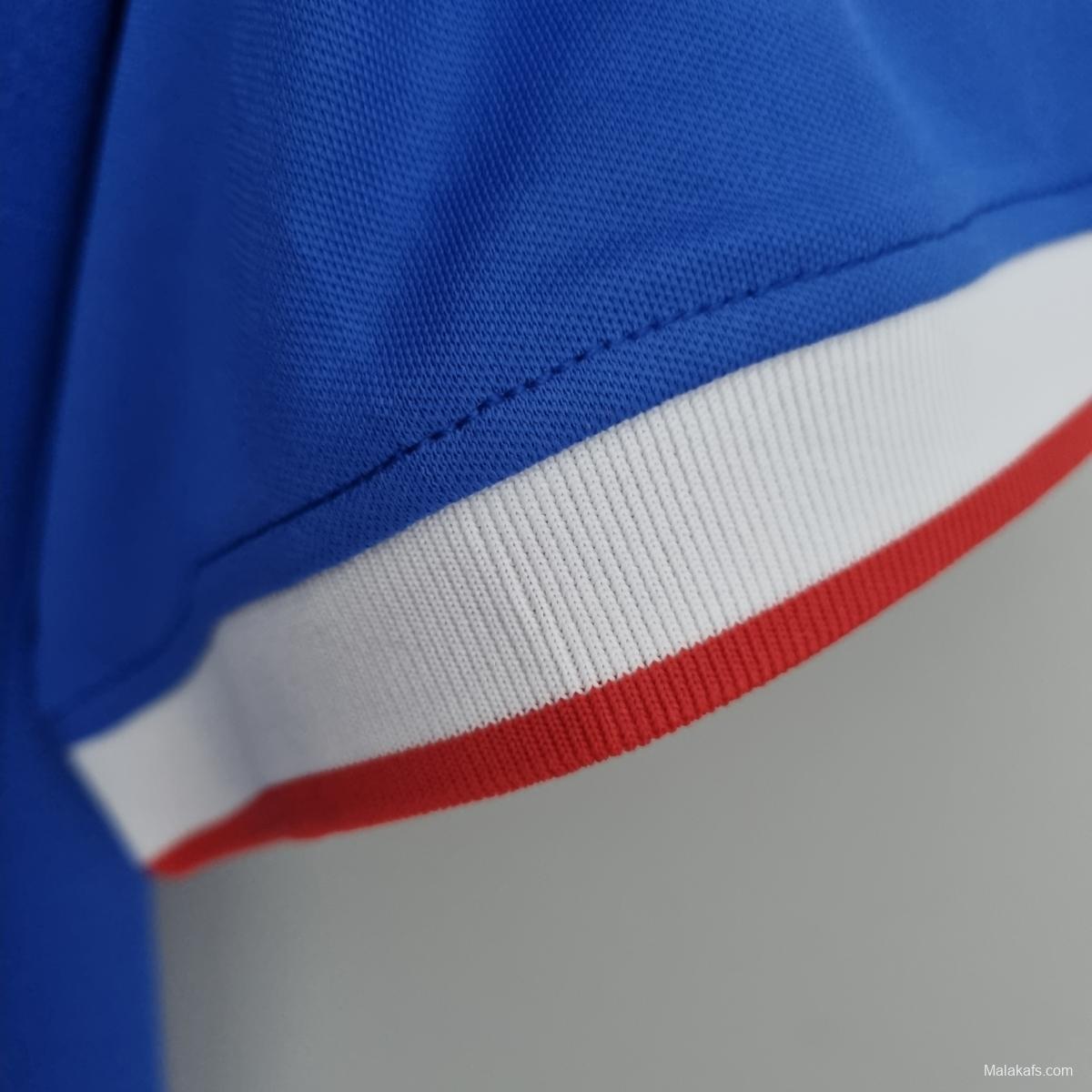 22/23 Rangers home Soccer Jersey