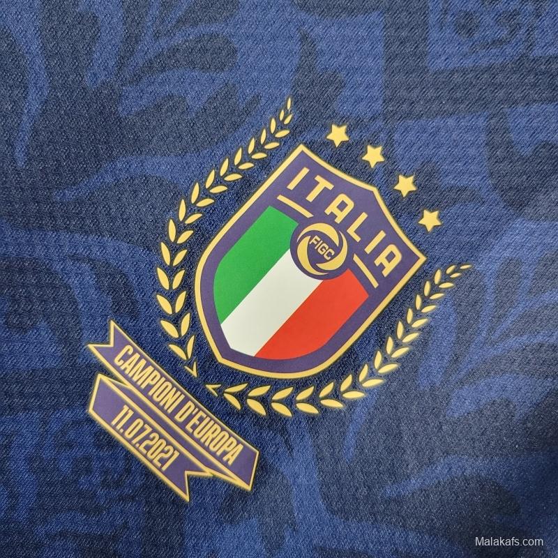 Italy 22/23 European Championship Special Edition Royal Blue Jersey