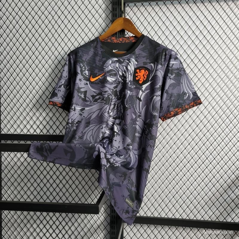 Netherlands 22/23 Training Black Jersey