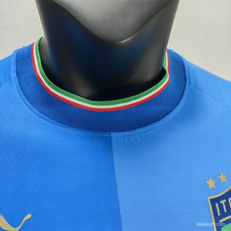 Italy 22/23 Home Player Version Jersey