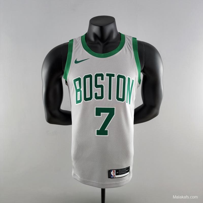 BROWN#7 Boston Celtics Grey NBA Jersey