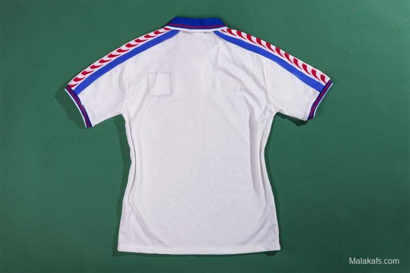 Retro 1996 Czech Republic  Away Soccer Jersey