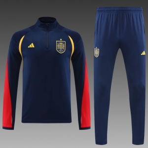 Spain 22/23 Navy Half Zipper Tracksuit