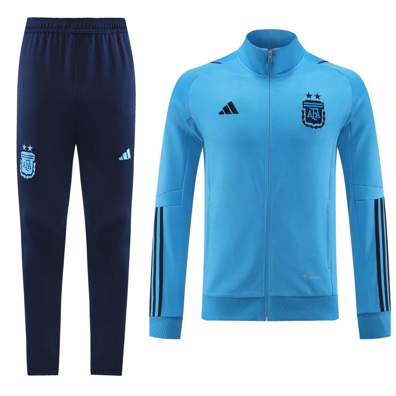 Argentina - 2 estrellas - Ligth Blue Full Zipper Tracksuit