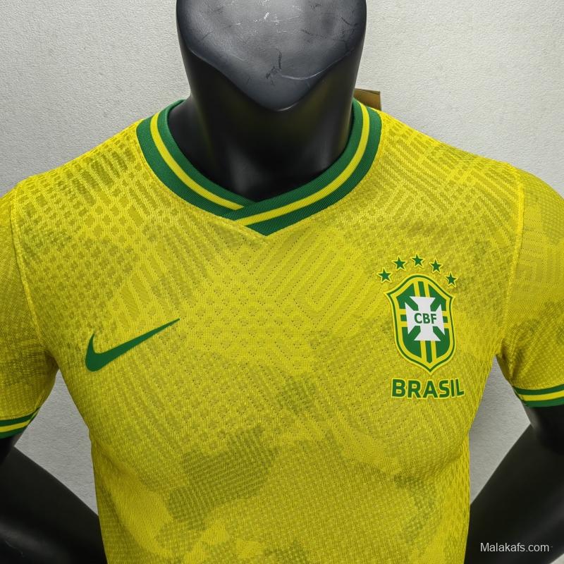 Brazil 2022 Jersey Player Version Yellow Special