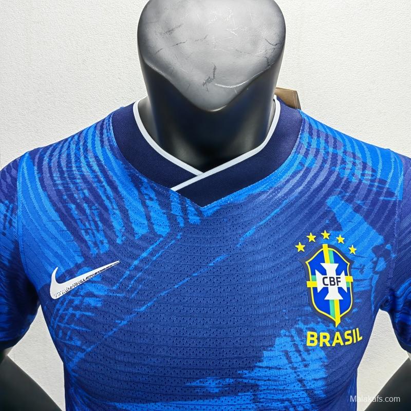 Brazil 2022 Jersey Player Version Blue Special