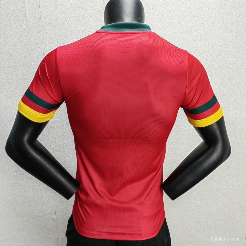 Cameroon 2022 Away Jersey Player Version Red