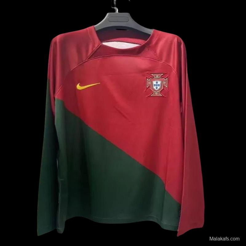 Portugal 2022 Home Long Sleeve Jersey