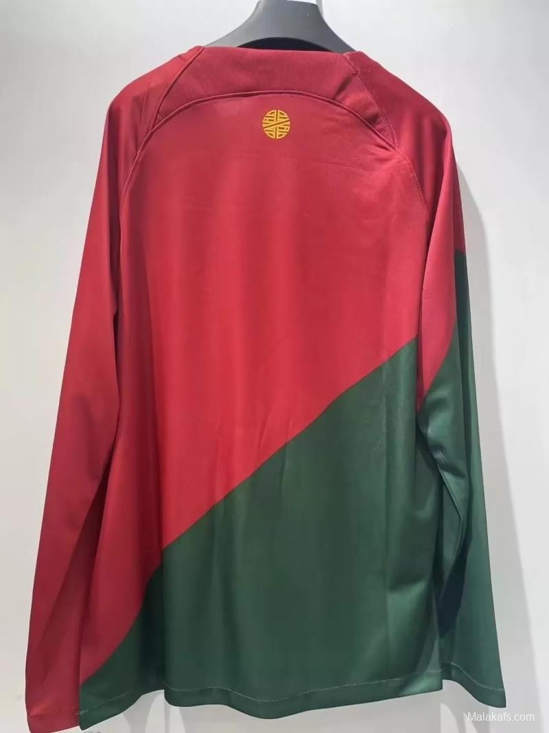 Portugal 2022 Home Long Sleeve Jersey