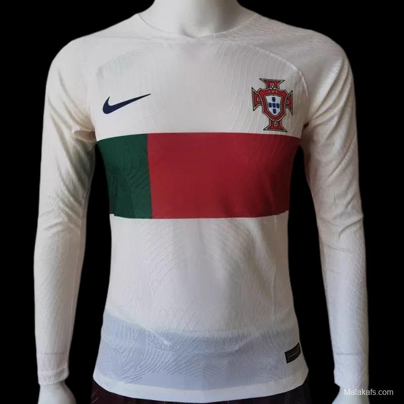 Portugal 2022 Away Long Sleeve Jersey Player Version