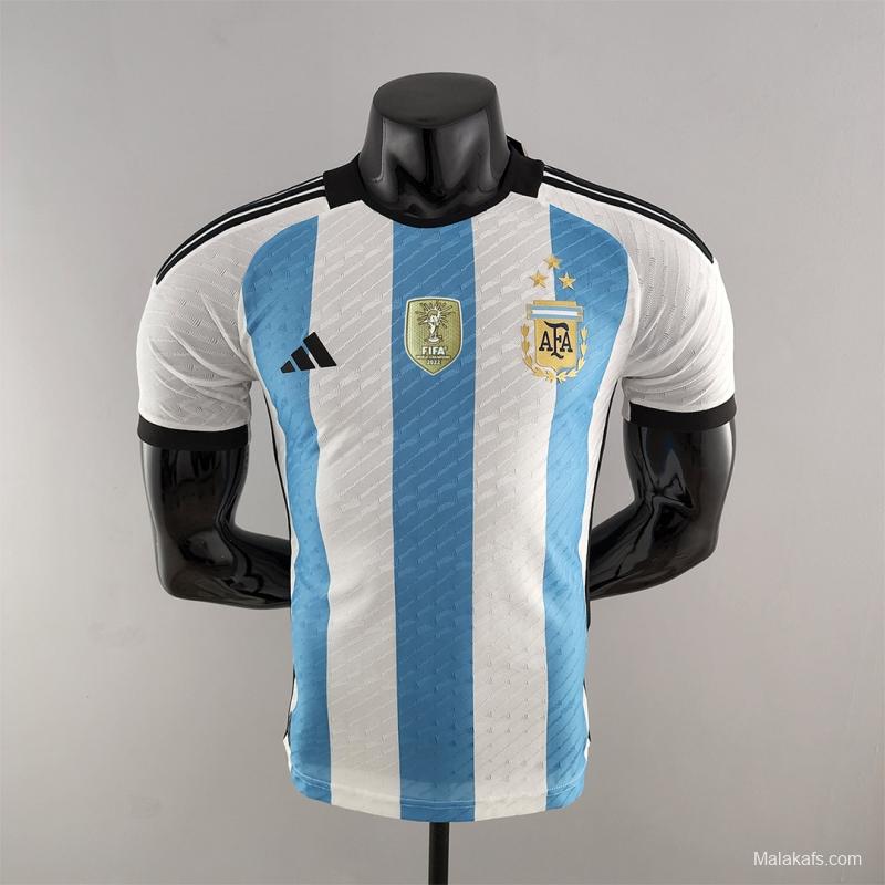 Argentina 22/23 home - Player version - 3 estrellas - WC Champion patch