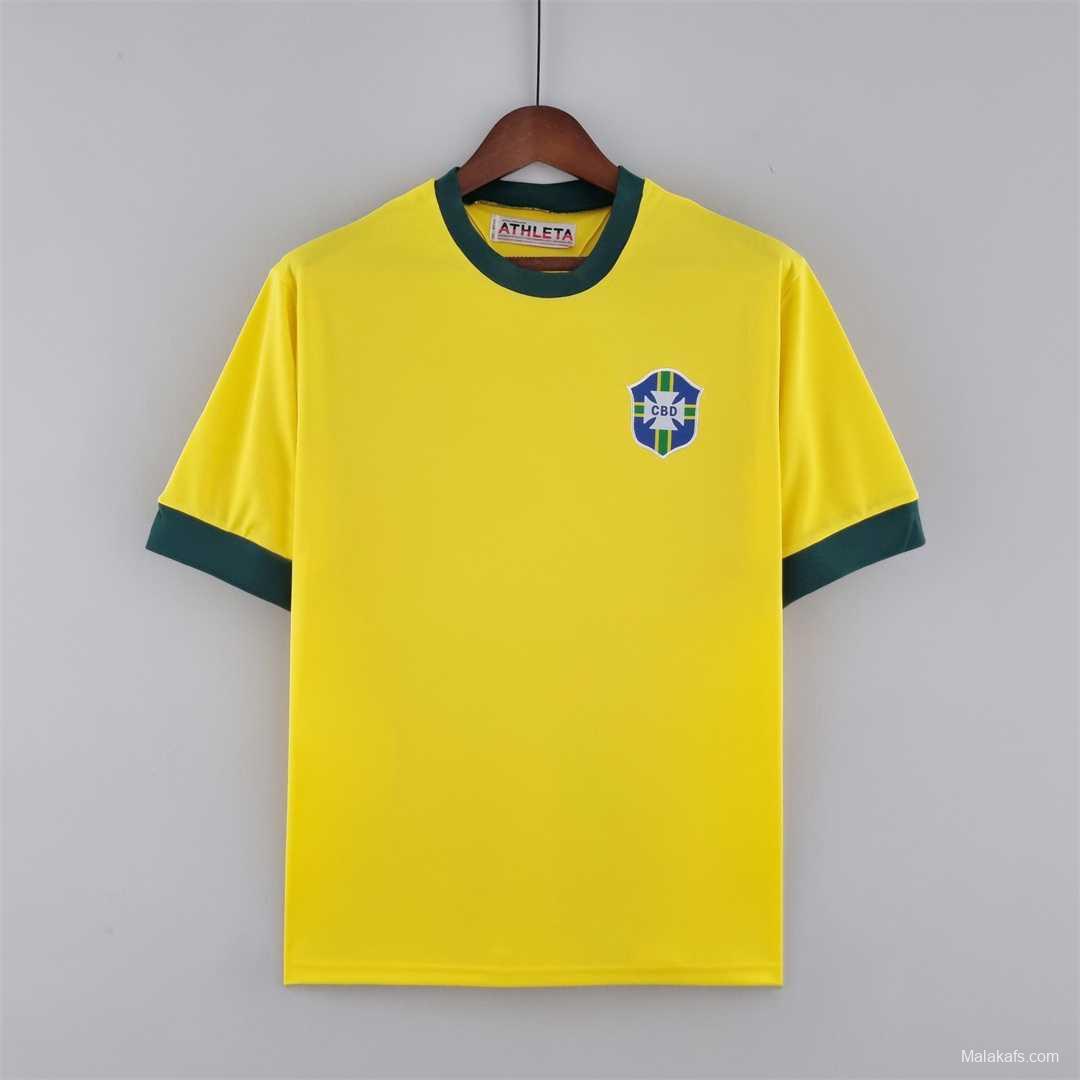 Brazil Retro 1970 Home #10 Pelé