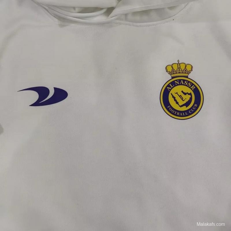 Al-Nassr FC 22/23 Home  - CR7 Ronaldo -  White Hoodie