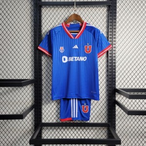 23-24 Kids Universidad De Chile Home  Jersey Size 16-28