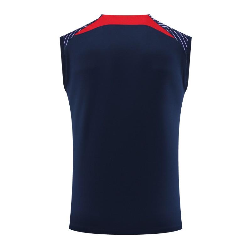 23-24 PSG Navy Vest Jersey+Shorts