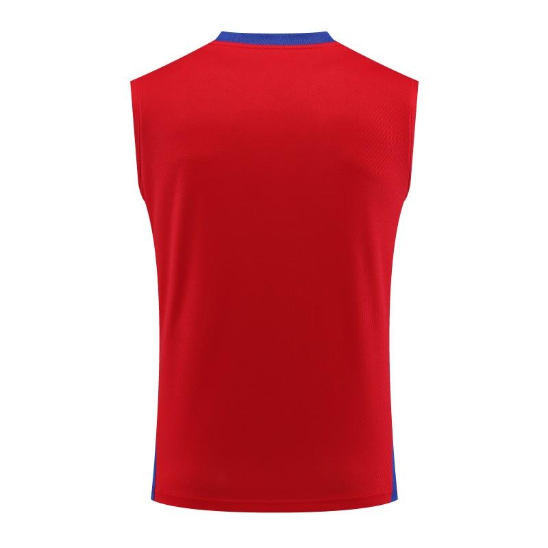 23-24 Bayern Munich Red/Blue Vest Jersey+Shorts