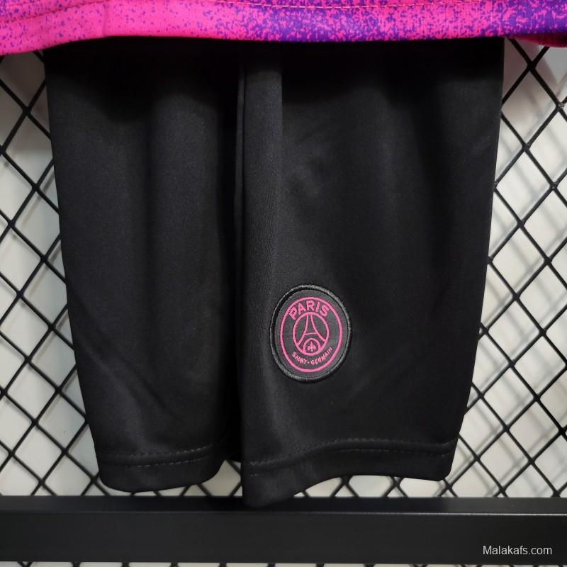 Retro 20-21 Kids PSG Paris Forth Pink Jersey Size 16-28