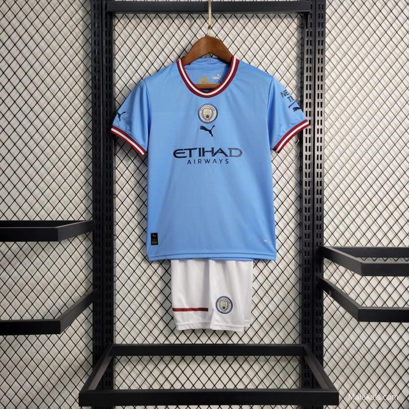 22-23 Kids Manchester City Home Jersey