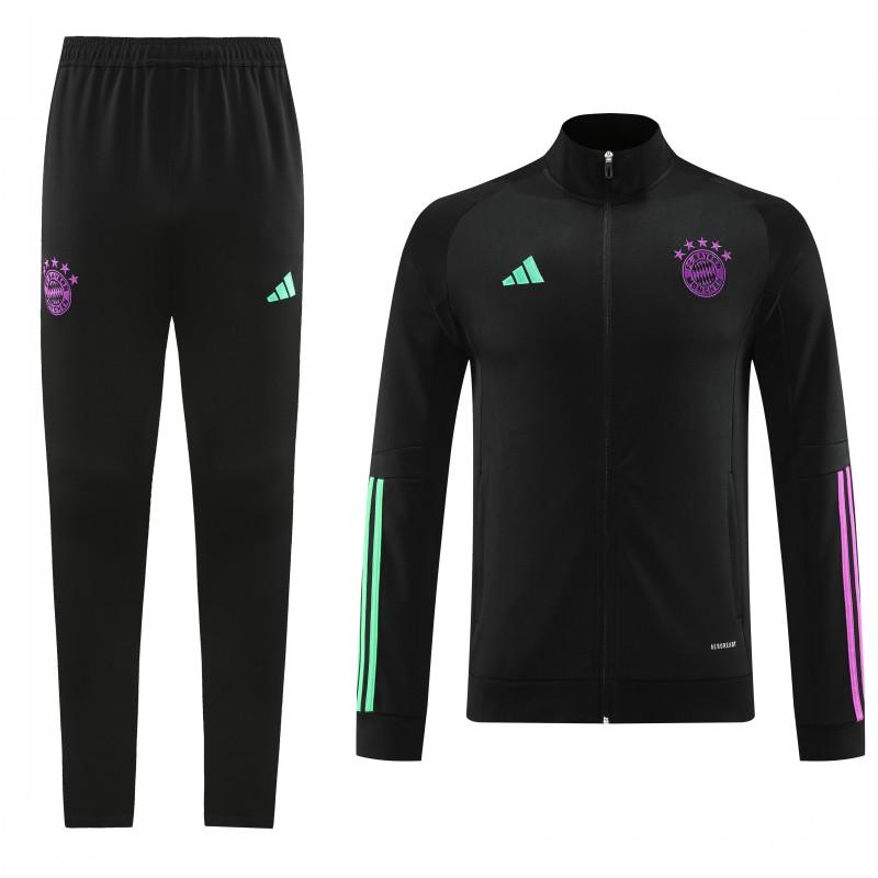 23/24 Bayern Munich Black/Purple Full Zipper +Pants