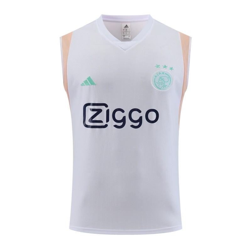 23/24 Ajax White Vest Jersey+Shorts