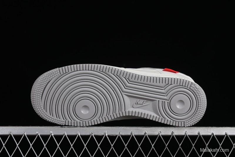 Supreme x Nike Air Force 1 '07 Low Beige Grey Casual Skate Shoes - HD1968-018
