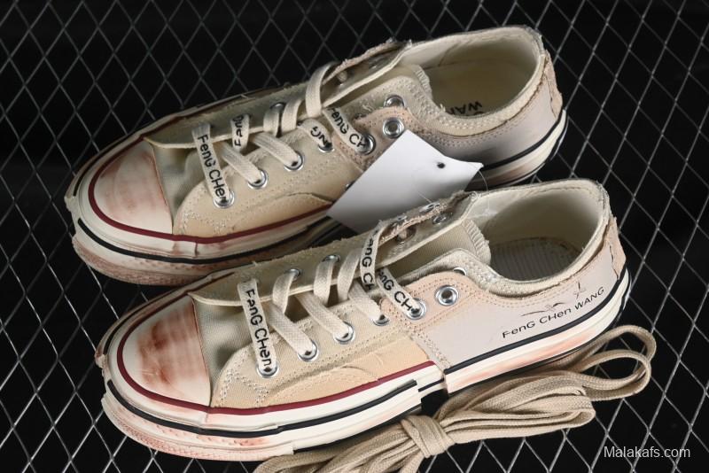 Feng Chen Wang Converse Chuck 70 Low 2-in-1 Deconstructed Canvas Sneakers - A07718C