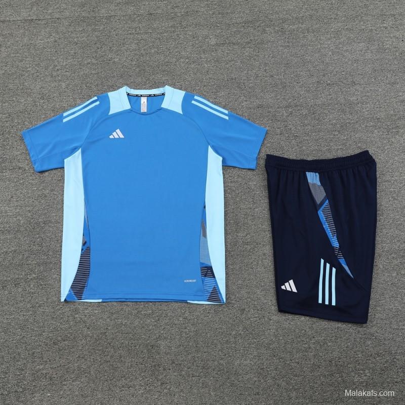 24/25 Adidas Blue Short Sleeve Jersey+Shorts