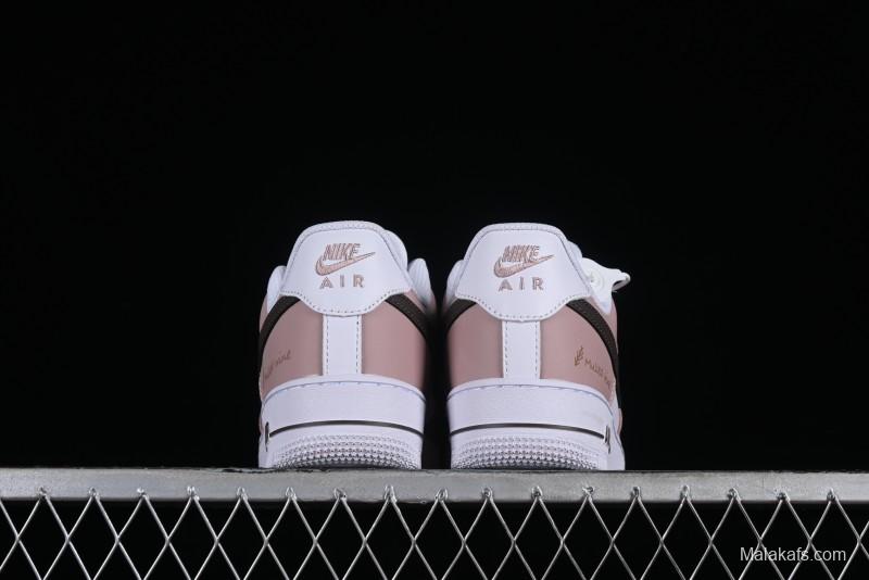 Nike Air Force 1 '07 Low Casual Sneakers in Dusty Rose with Hand-Painted Details - CV8699-578