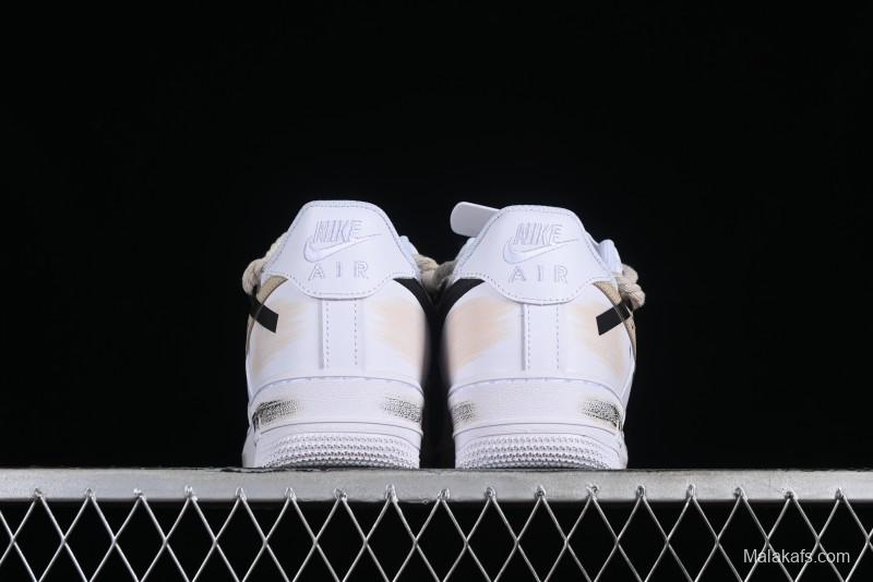 Nike Air Force 1 '07 Low Custom Anime Themed Hand-Painted Swoosh Strap Low-Top Casual Sneakers - ZH0316-013