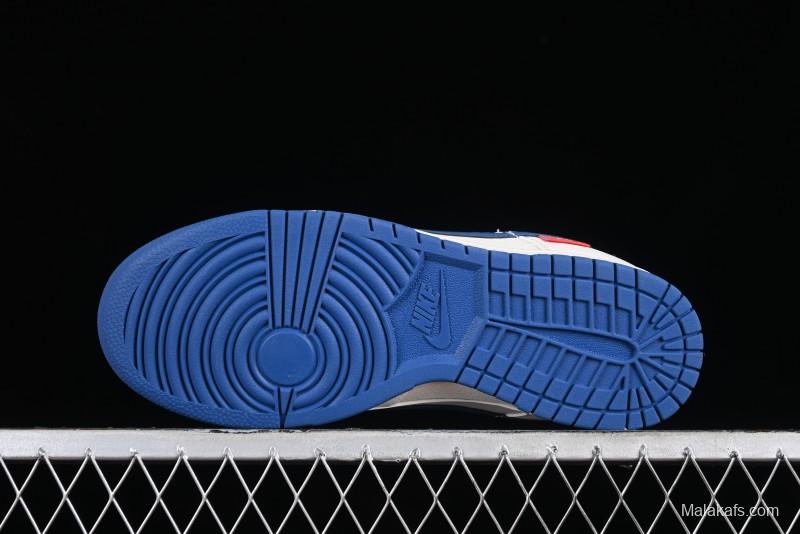 Supreme x Nike SB Dunk Low Casual Skate Shoes with Zoom Air Cushion - DQ1098-335