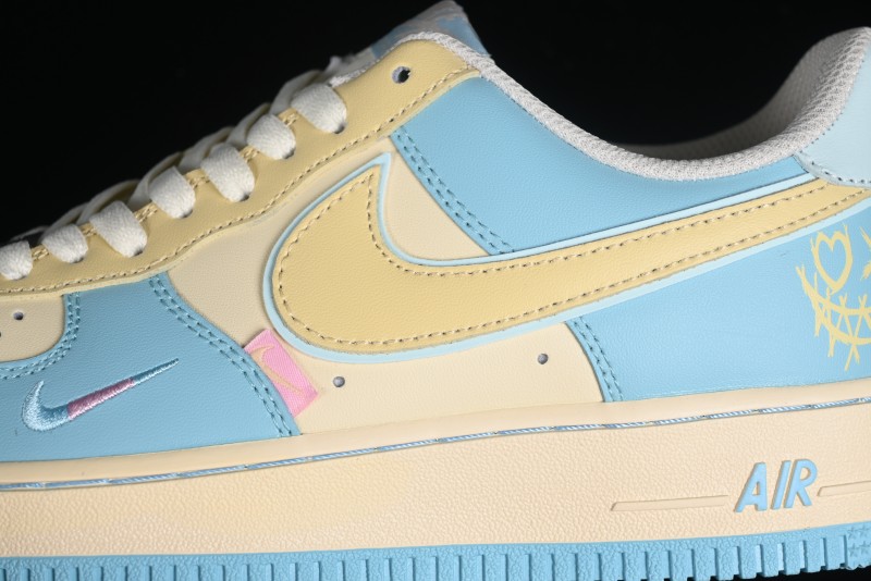 Nike Air Force 1 '07 Low Custom Casual Sneakers with Full-Length Honeycomb Air Cushion - XL2312-555