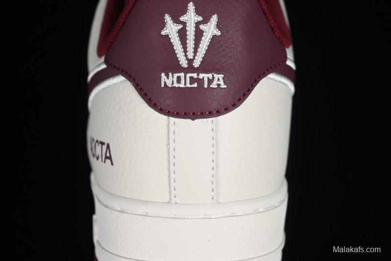 Nike Nocta x Nike Air Force 1 '07 Low Casual Sneakers with 3M Reflective Details and Full-Length Air Cushion - NO0224-022