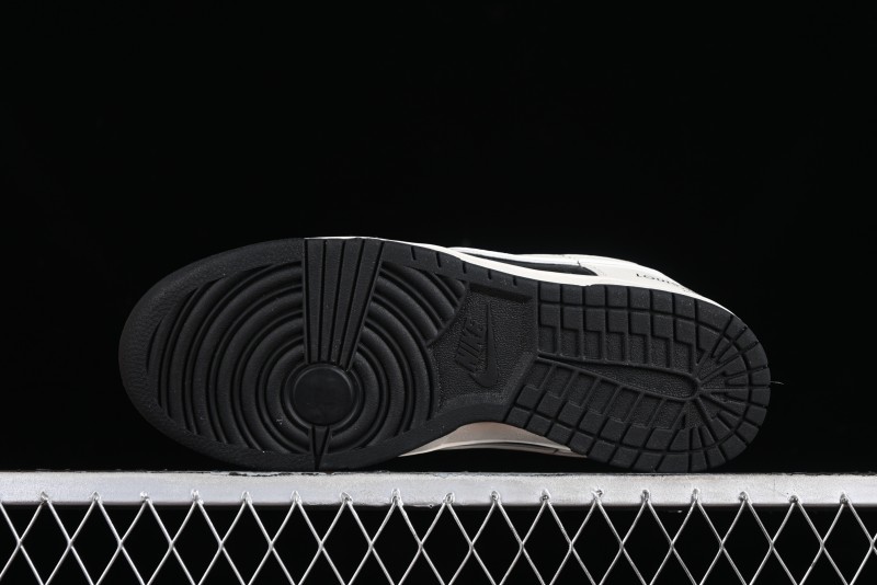 Nike SB Dunk Low LV Collaboration - Elegant Black White Night Light Anniversary High-End Custom Low-Top Casual Sneakers BB8766-208