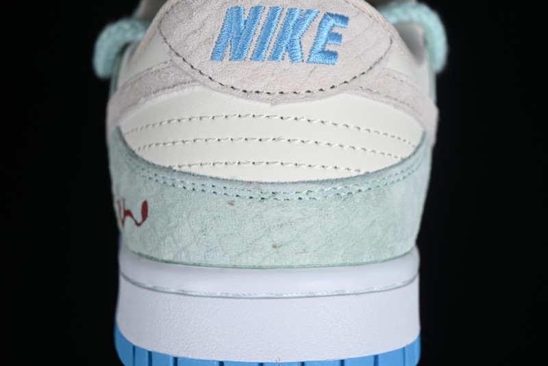 Nike SB Dunk Low Year of the Dragon Limited Edition - Gray Hook Dragon Soaring High Anniversary Premium Custom Low-Top Casual Skate Shoes - SJ2068-230