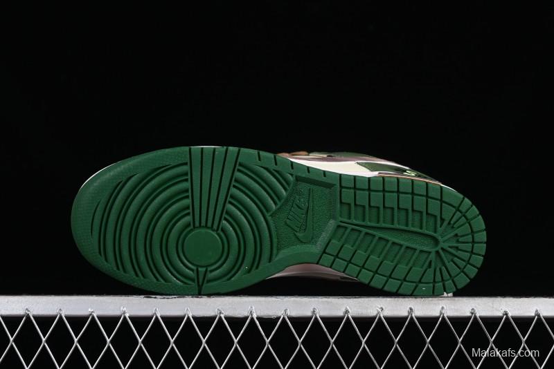 Nike Dunk Low Panda Prank Street Racing Lightyear Distressed SB Strap Low-Top Casual Sneakers - DD1391-300