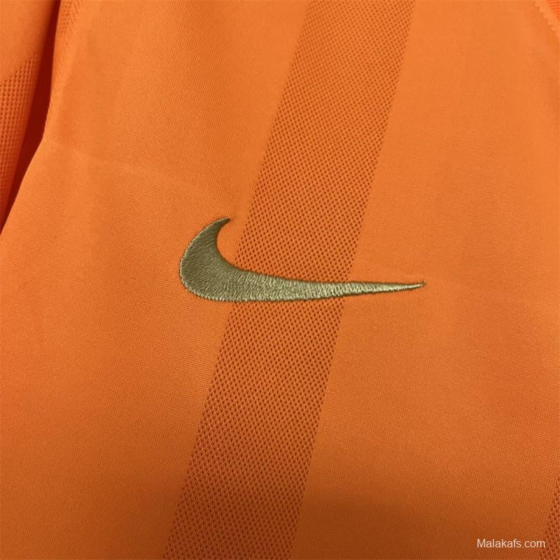 2010 Retro Corinthians Goalkeeper Orange Jersey