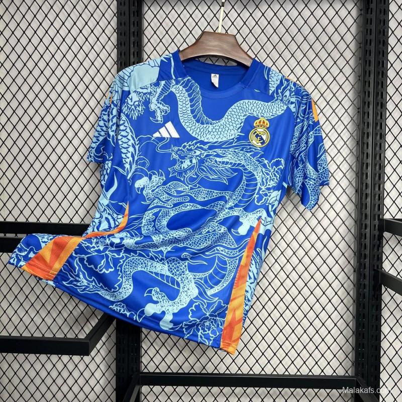 2024/25 Real Madrid Blue Dragon Special Edition Jersey