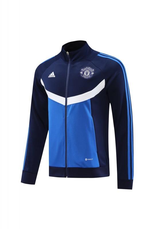 24/25 Manchester United Navy/Blue Full Zipper Jacket +Long Pants