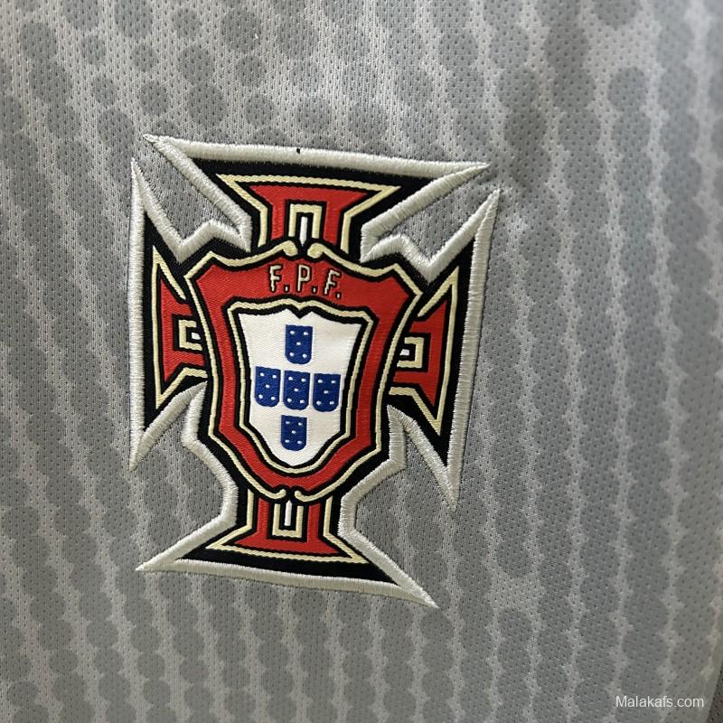 2025 Goalkeeper Portugal Grey Jersey