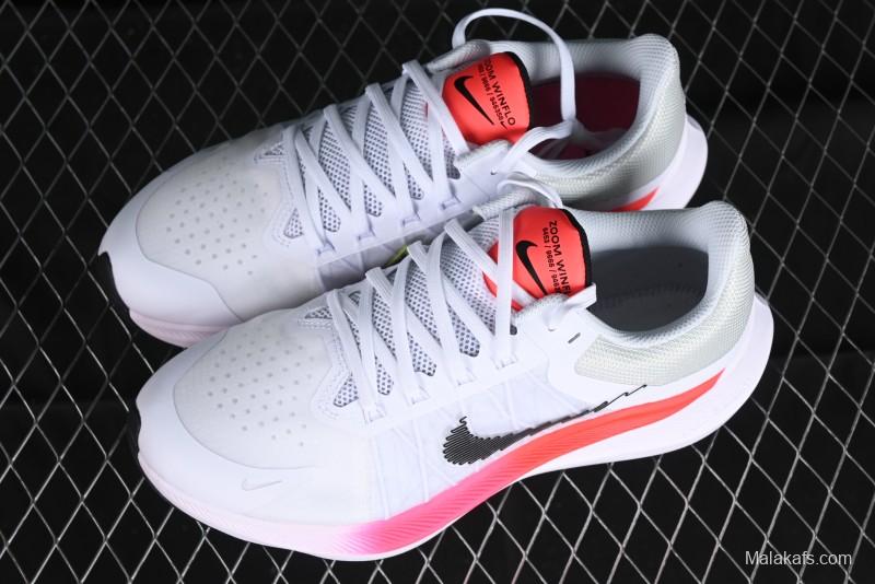 Nike Zoom Winflo 8 Breathable Mesh Running Shoes with Forefoot and Heel Zoom Air Cushion - CW3419-100