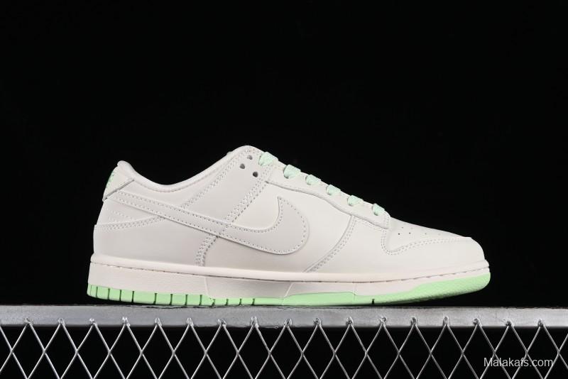 Nike SB Dunk Low LV Collaboration - Double Swoosh Fluorescent Green Anniversary High-End Custom Low-Top Casual Skate Shoes - XX2025-321