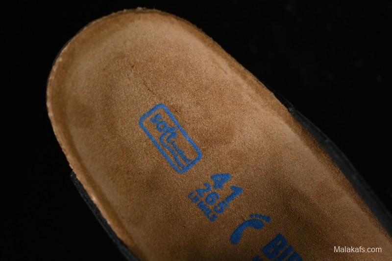 Birkenstock Sandals with Soft Suede Leather and Lambswool Footbed - G.D4
