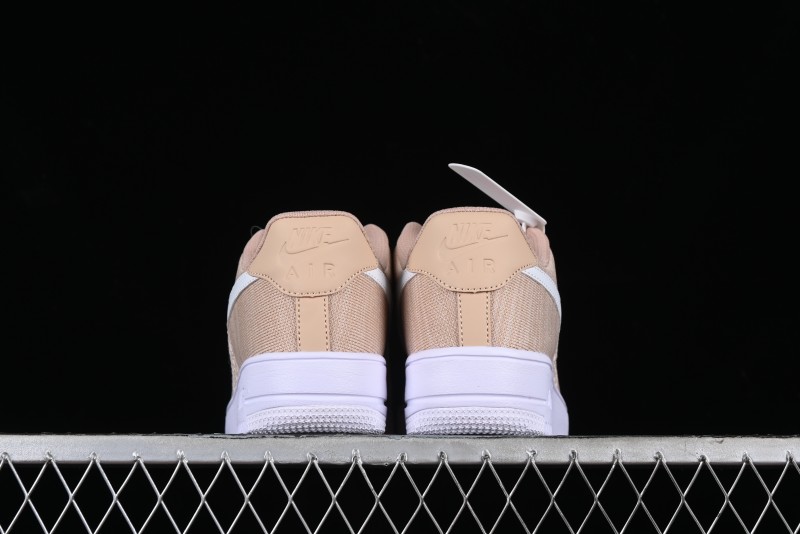 Nike Air Force 1 '07 Low 2.0 Khaki Flyknit Casual Sneakers - CI0051-200