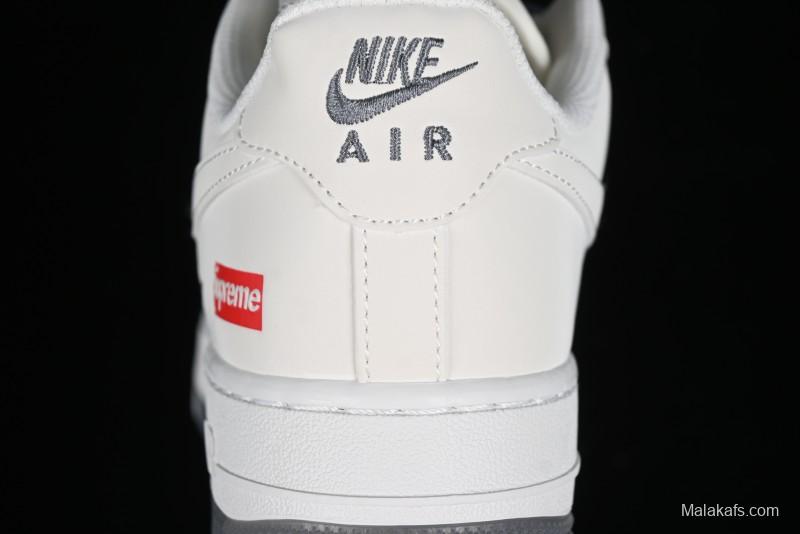 Nike Air Force 1 '07 Low LV Collaboration - White Grey Two-Tone Low-Top Casual Sneakers - XZ6188-005