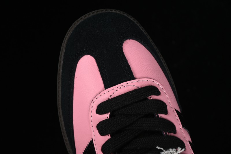 Adidas Samba OG B75807 Customized Casual Sneakers with Vibrant Hot Pink and Sweet Black Colorway - B75807
