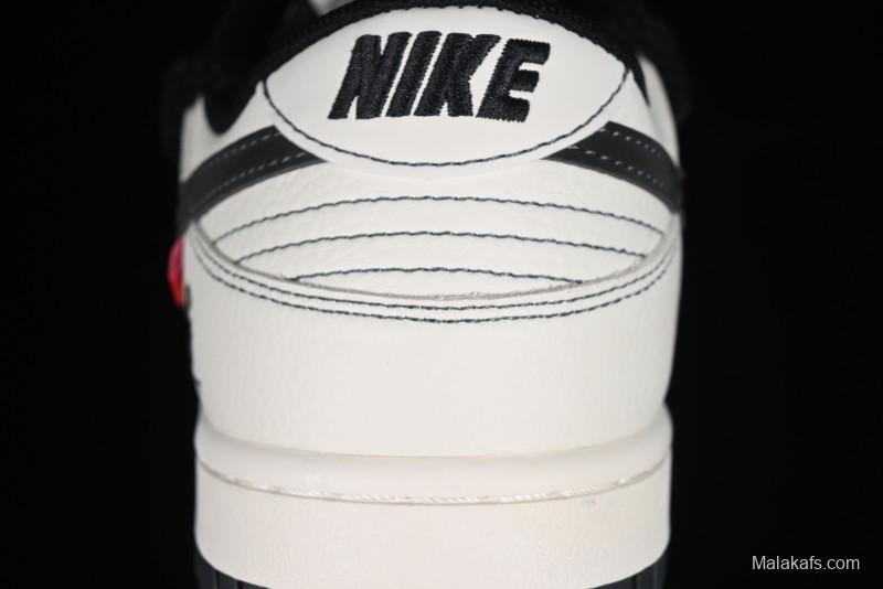 Nike SB Dunk Low Carhartt Collaboration - Strap Black Hook Anniversary High-End Custom Low-Top Casual Skate Shoes - SJ2068-265