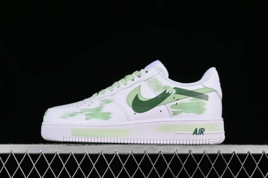 Nike Air Force 1 '07 Low Custom Hand-Painted Anime Theme with Swoosh Shadow and Strap - CW2288-111
